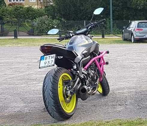 Yamaha MT-07 ABS stulen utanför Falkenberg